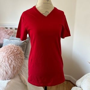Red V-Neck T-shirt